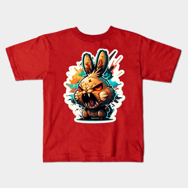 Explosive anger Kids T-Shirt by Depressed Bunny